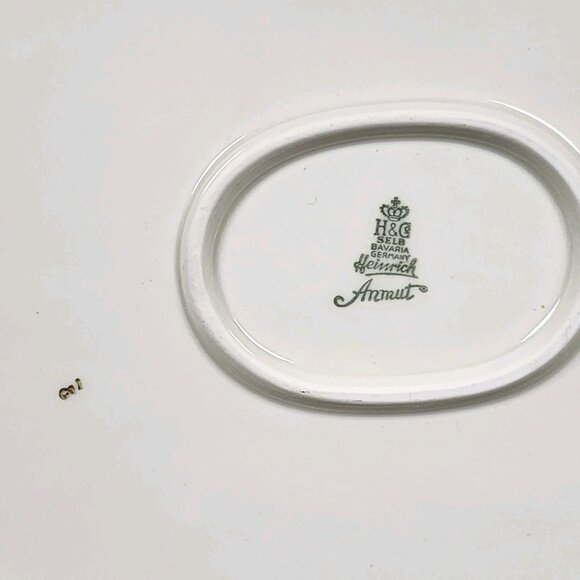H&C Selb Bavaria Germany Heinrich Sommer Oval Serving Platter 13 1/2" - Picture 3 of 10